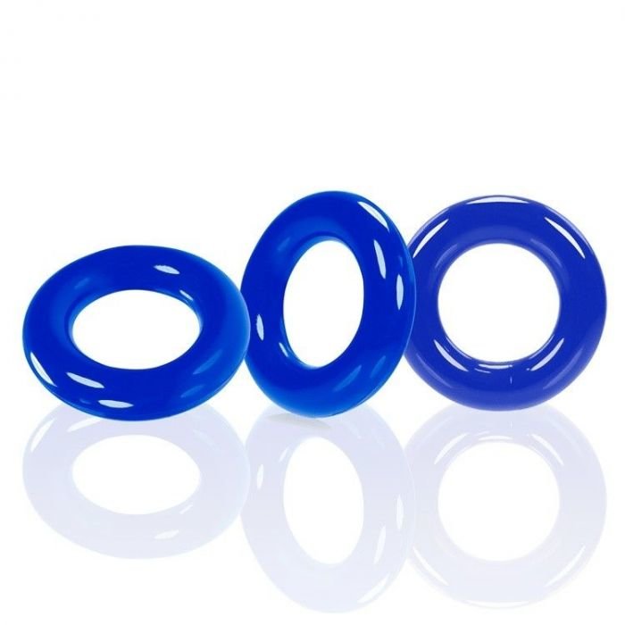 Oxballs WILLY RINGS Stretchy Cock Ring Set Blue (3 Pack)