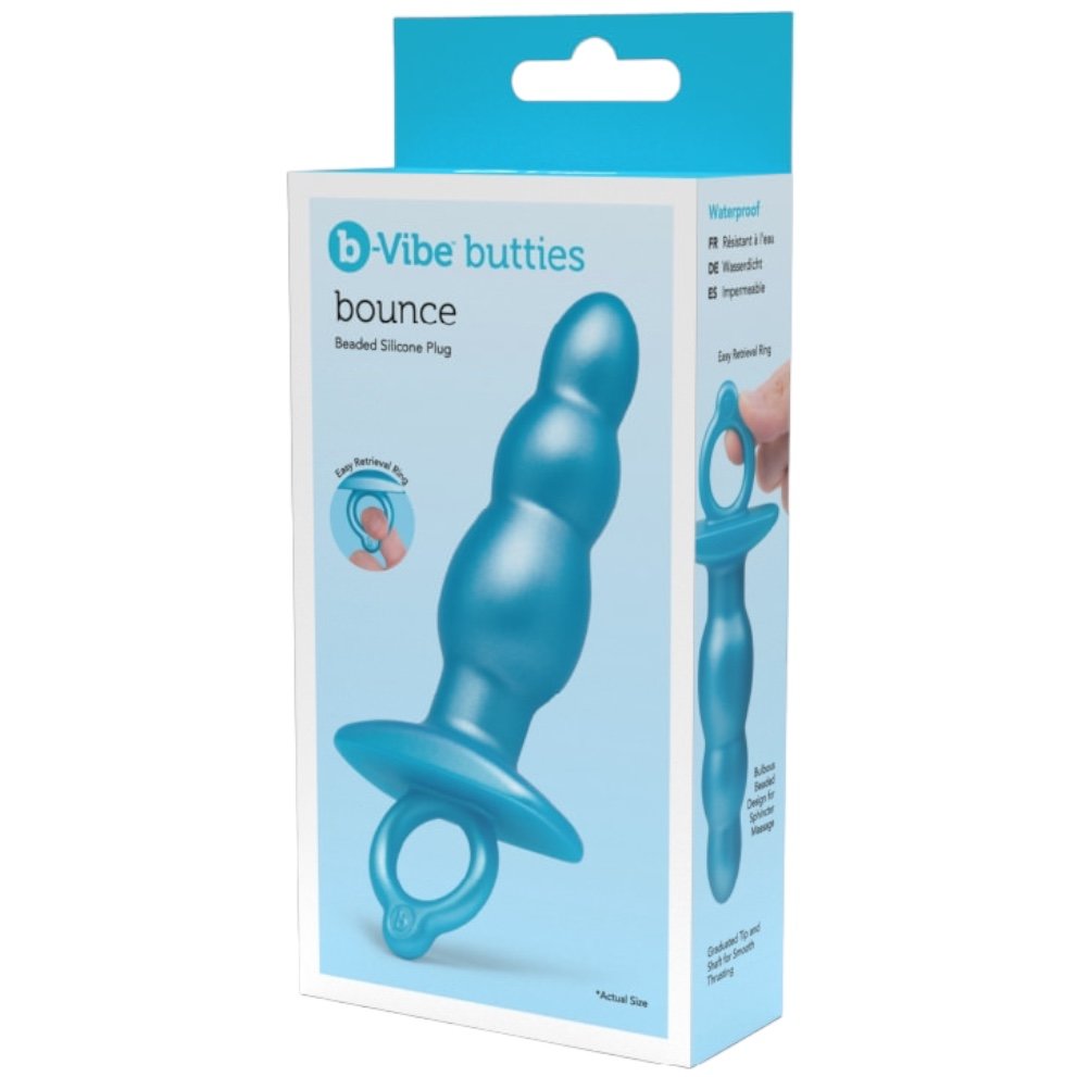 b-Vibe Bounce Beaded Silicone Butt Plug 4.4 Inch