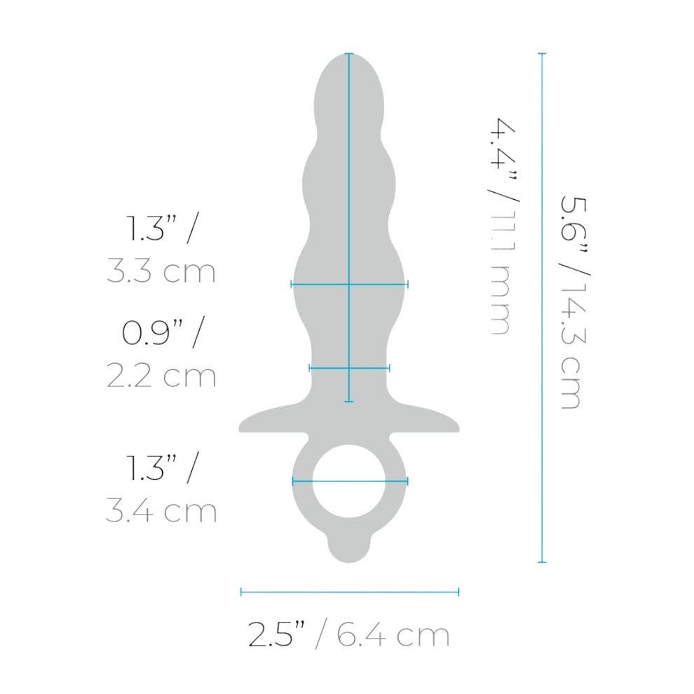 b-Vibe Bounce Beaded Silicone Butt Plug 4.4 Inch