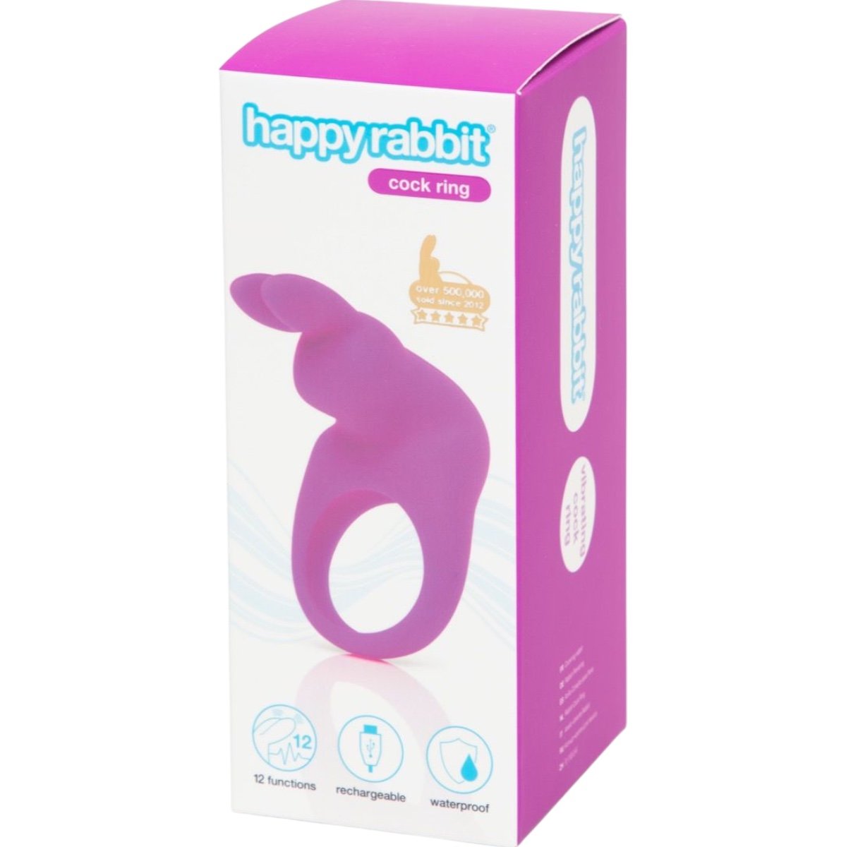Happy Rabbit Rechargeable Rabbit Cock Ring Purple