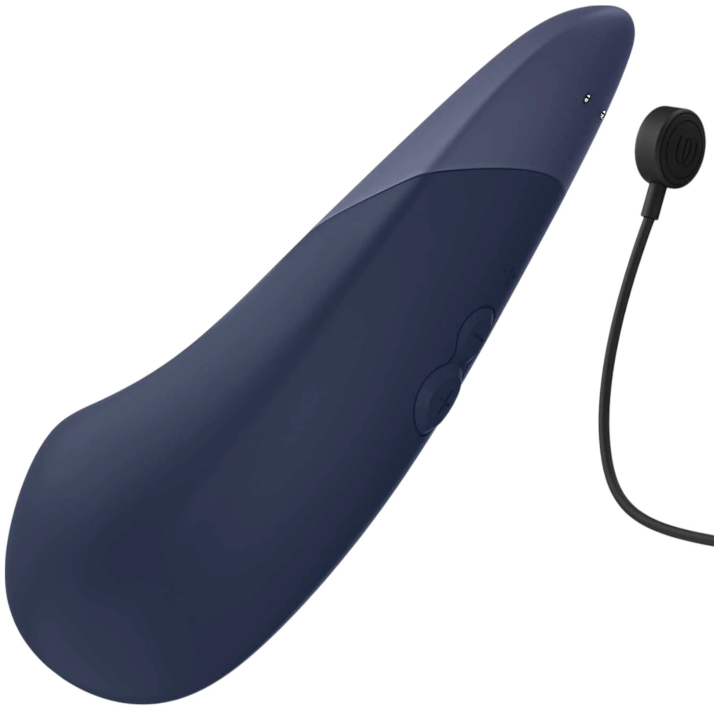 Womanizer Vibe Rechargeable Quiet Clitoral Vibrator Blue