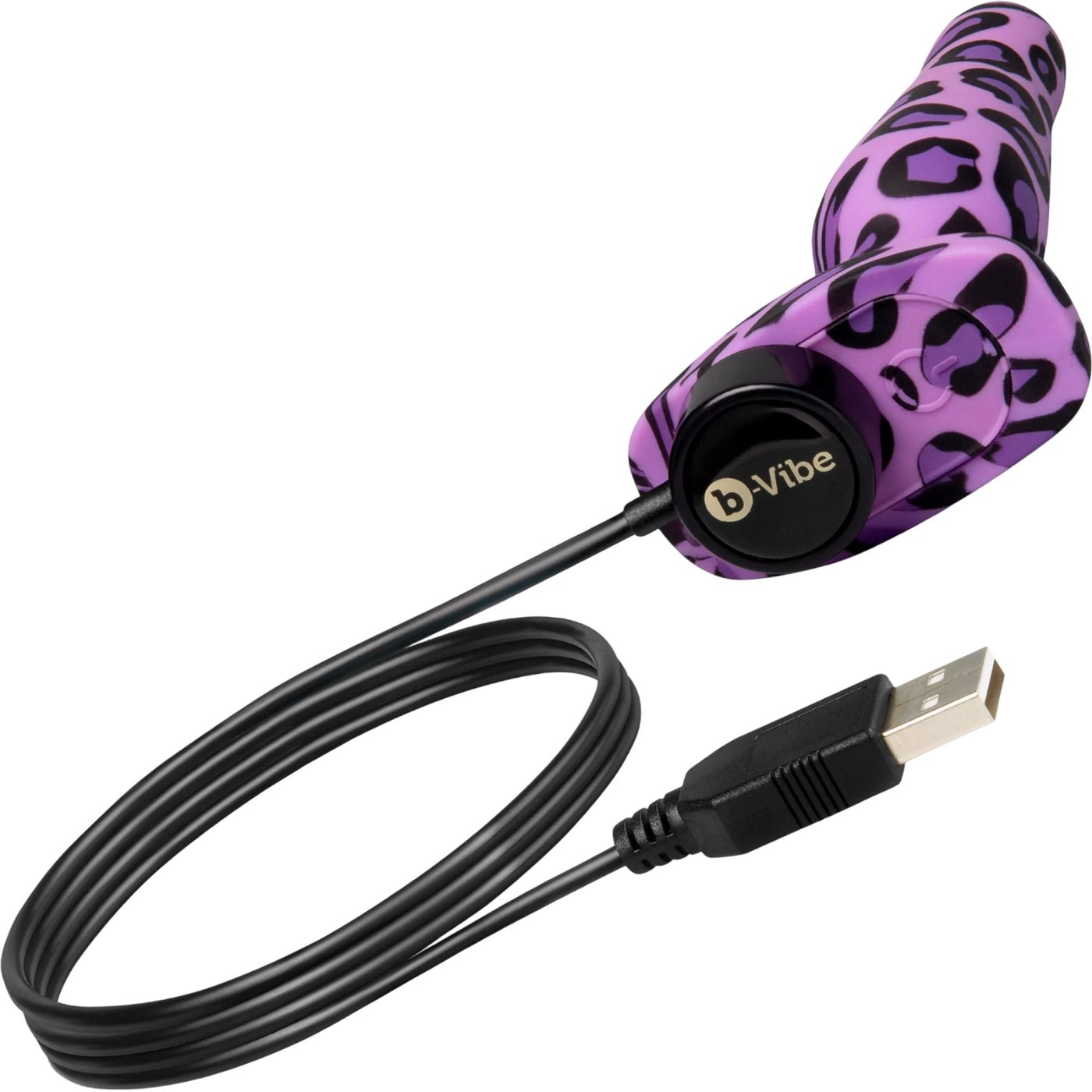 b-Vibe Leopard Novice Special Edition Rechargeable Vibrating Butt Plug Small