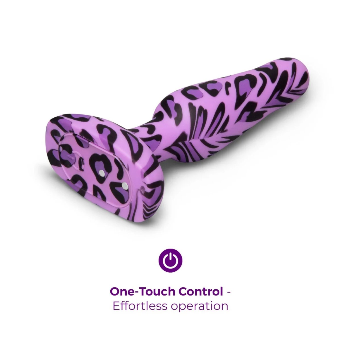b-Vibe Leopard Novice Special Edition Rechargeable Vibrating Butt Plug Small