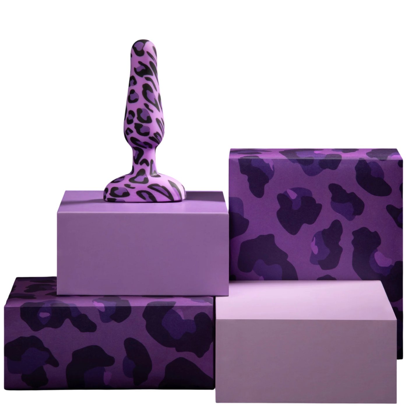b-Vibe Leopard Novice Special Edition Rechargeable Vibrating Butt Plug Small