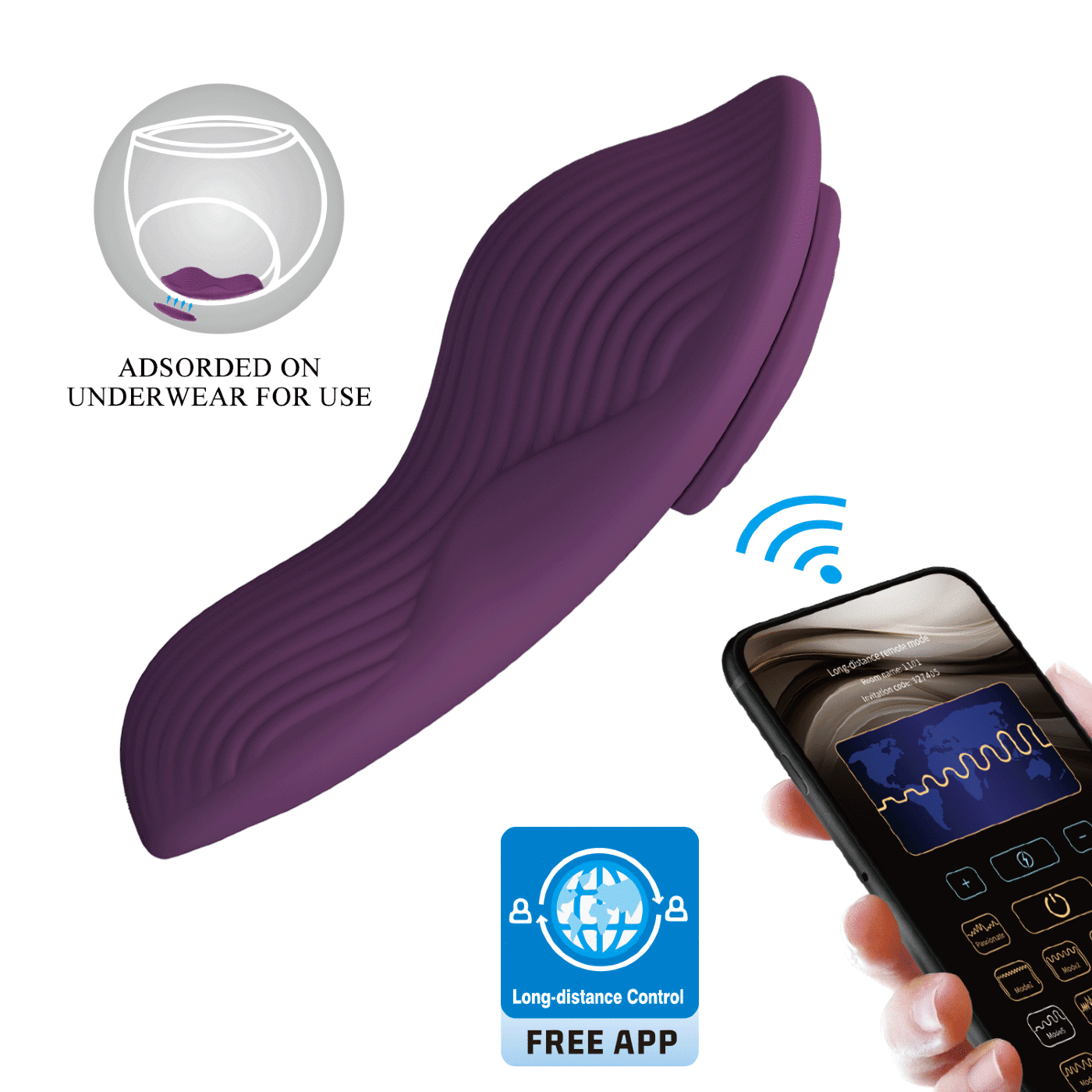 Pretty Love Mane Magnetic App-Controlled Rechargeable Panty Vibrator