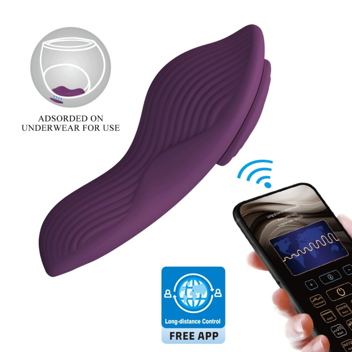 Pretty Love Mane Magnetic App-Controlled Rechargeable Panty Vibrator