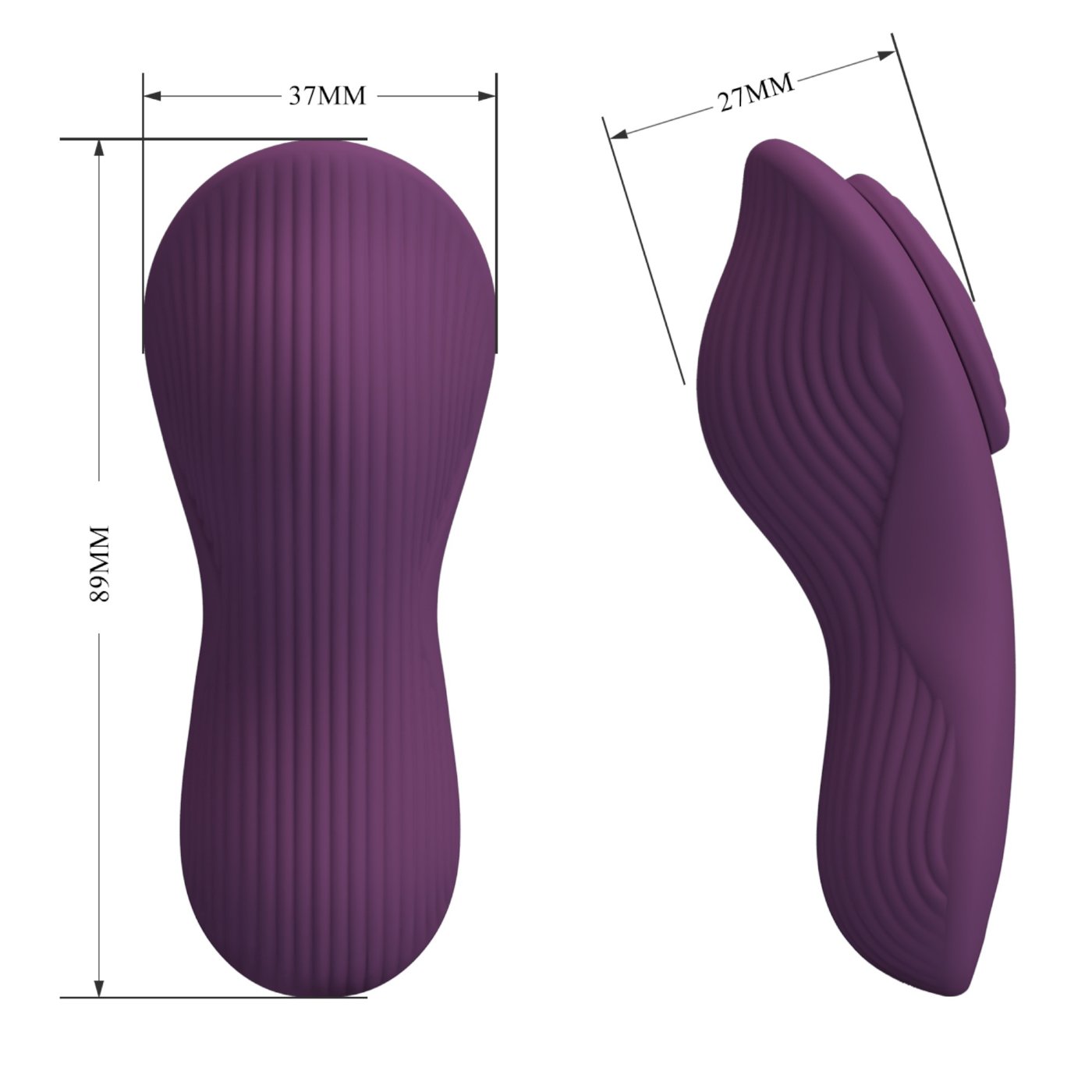 Pretty Love Mane Magnetic App-Controlled Rechargeable Panty Vibrator