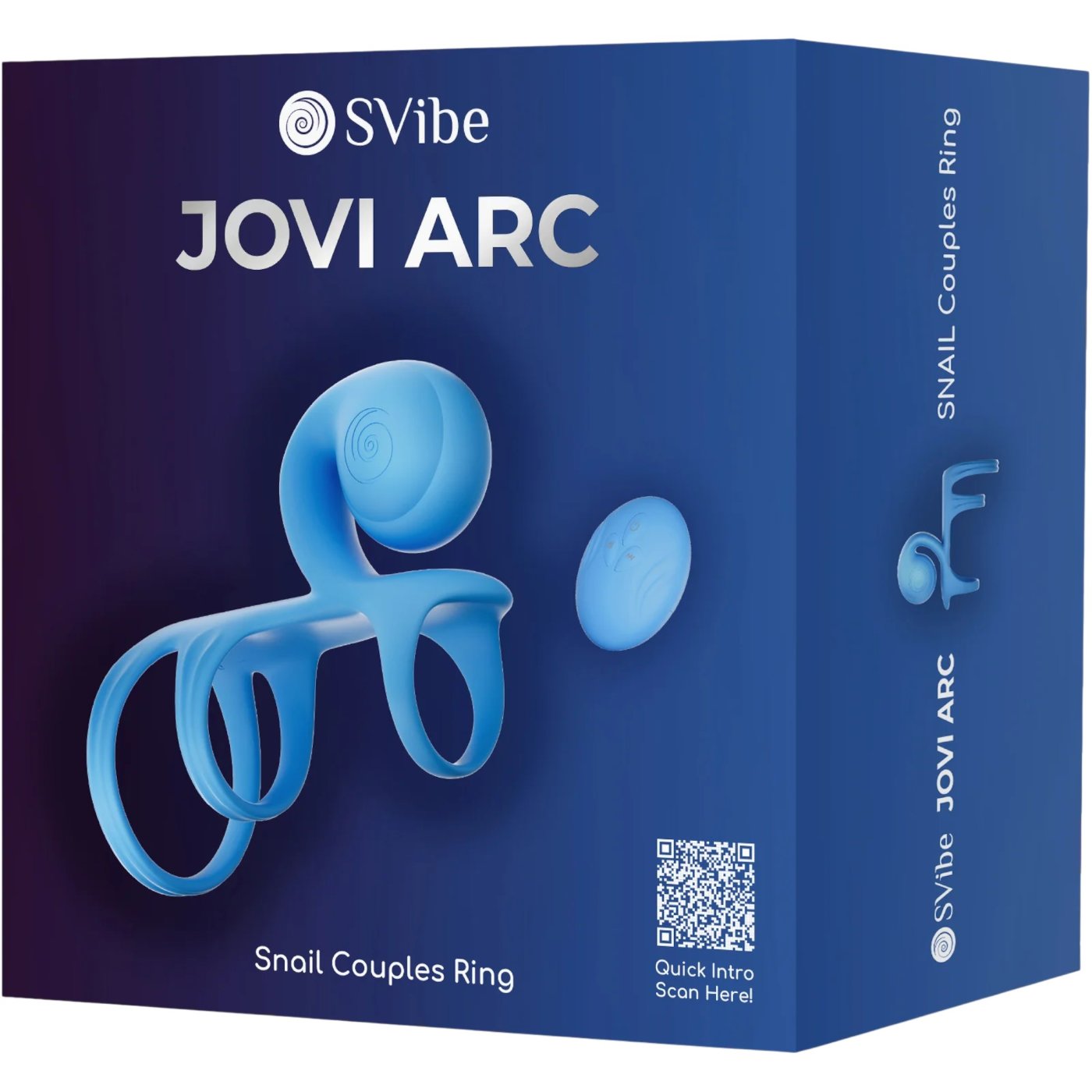 SVibe Snail Jovi Arc Remote Control Couples Vibrating Cock Ring