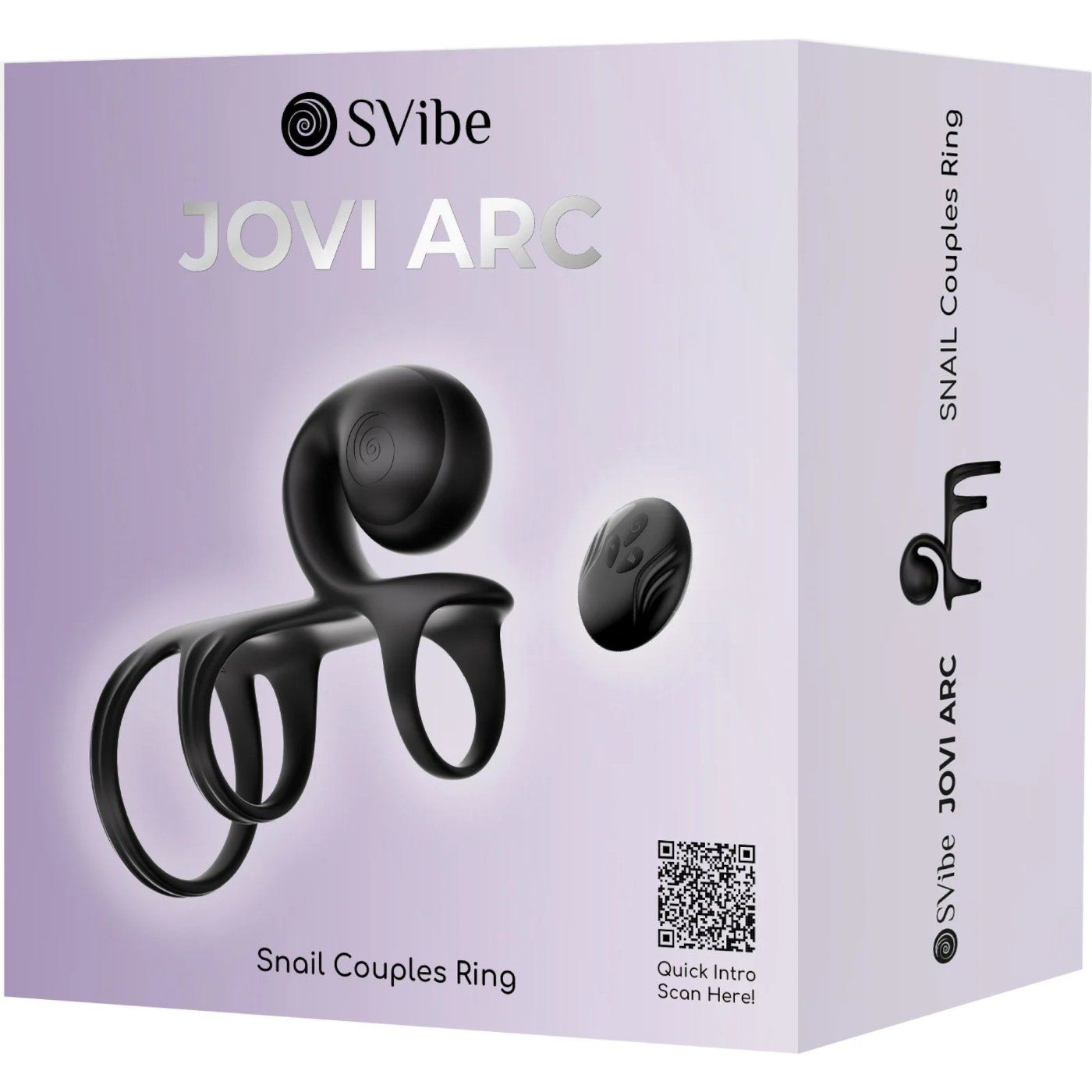 SVibe Snail Jovi Arc Remote Control Couples Vibrating Cock Ring