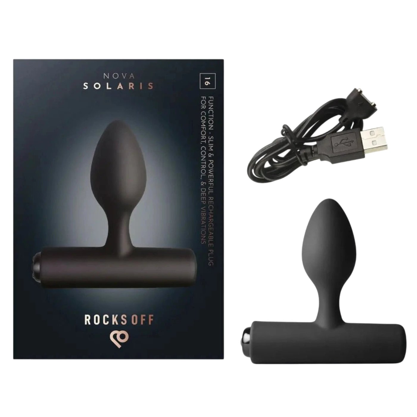 Rocks Off Nova Solaris Prostate Vibrator And Anal Butt Plug