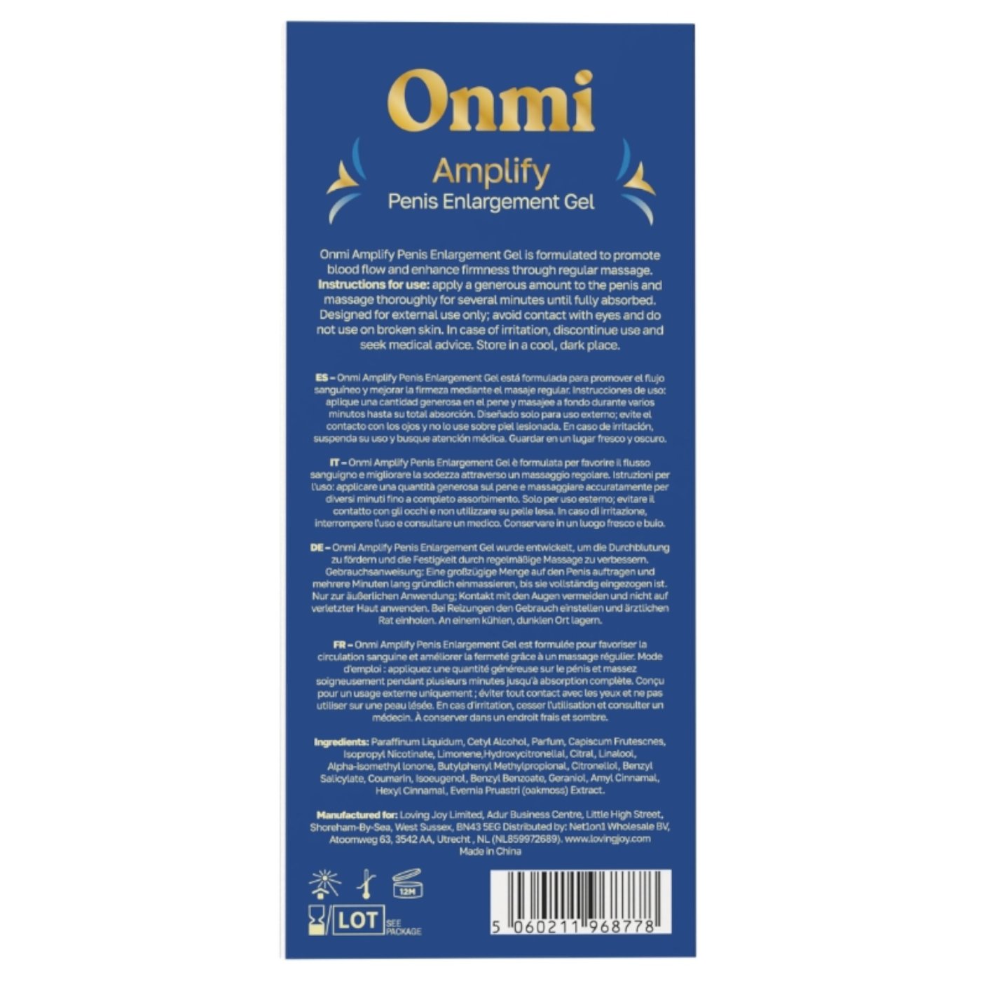 Onmi Amplify Penis Enlargement Gel 30ml