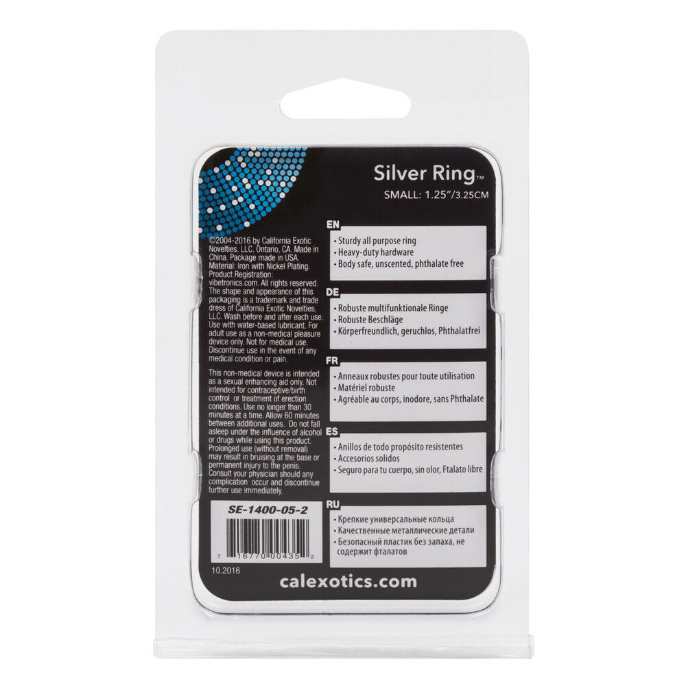 CalExotics Silver Ring Penis Ring Small