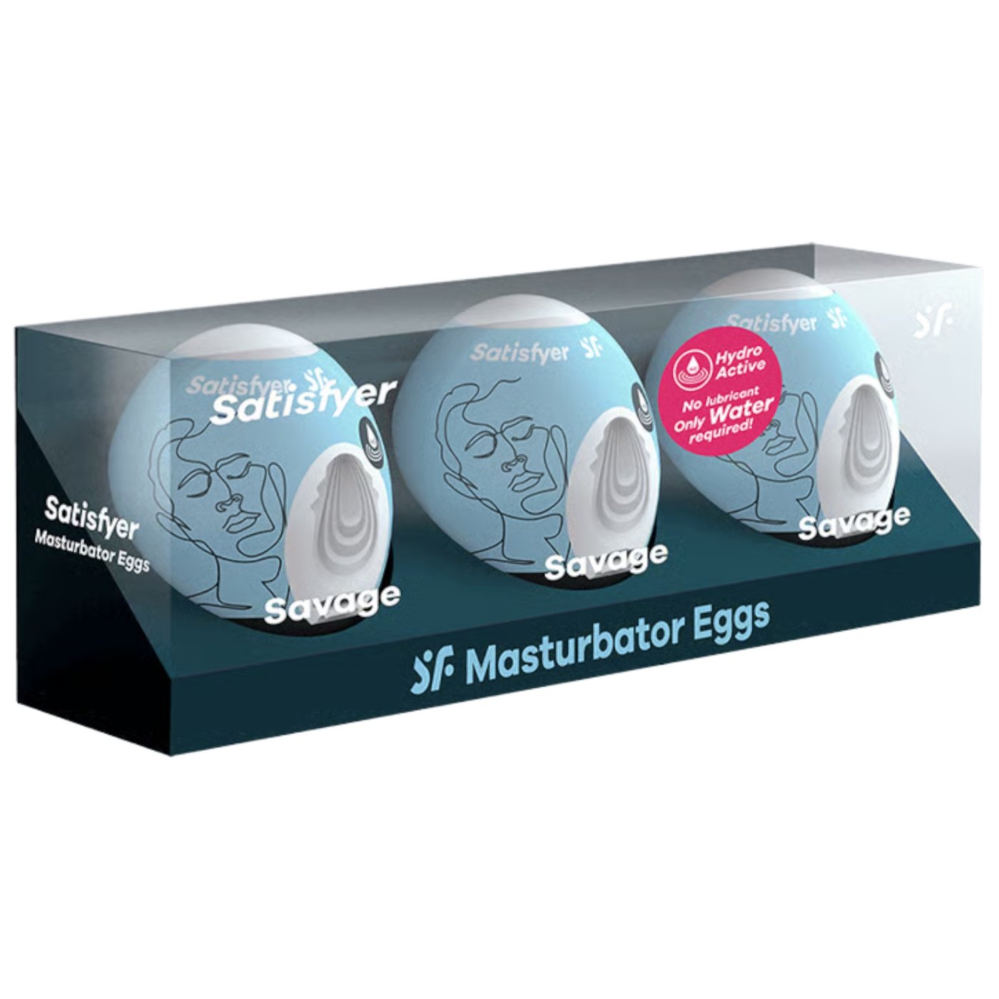Satisfyer Savage 3-Piece Male Masturbator Egg Set