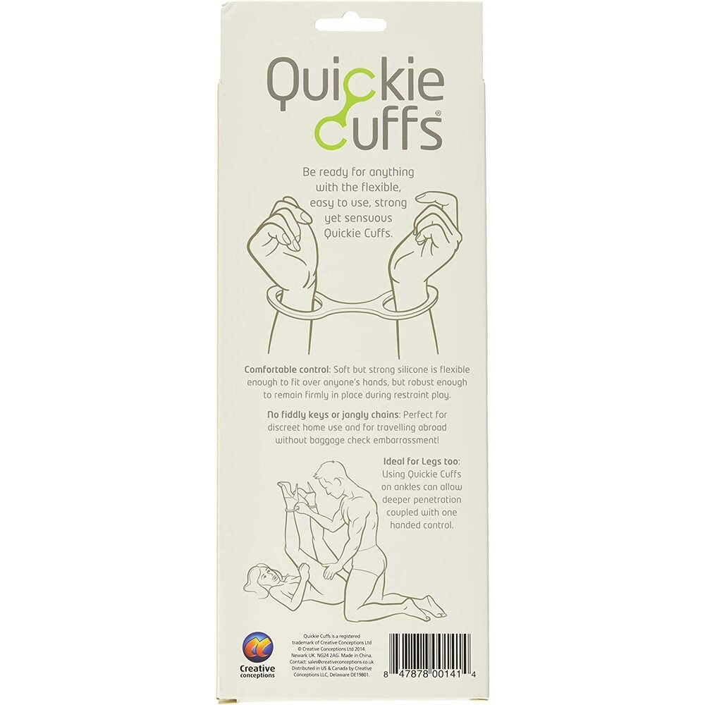 Quickie Cuffs Black Ankle Or Wrist Cuffs Large