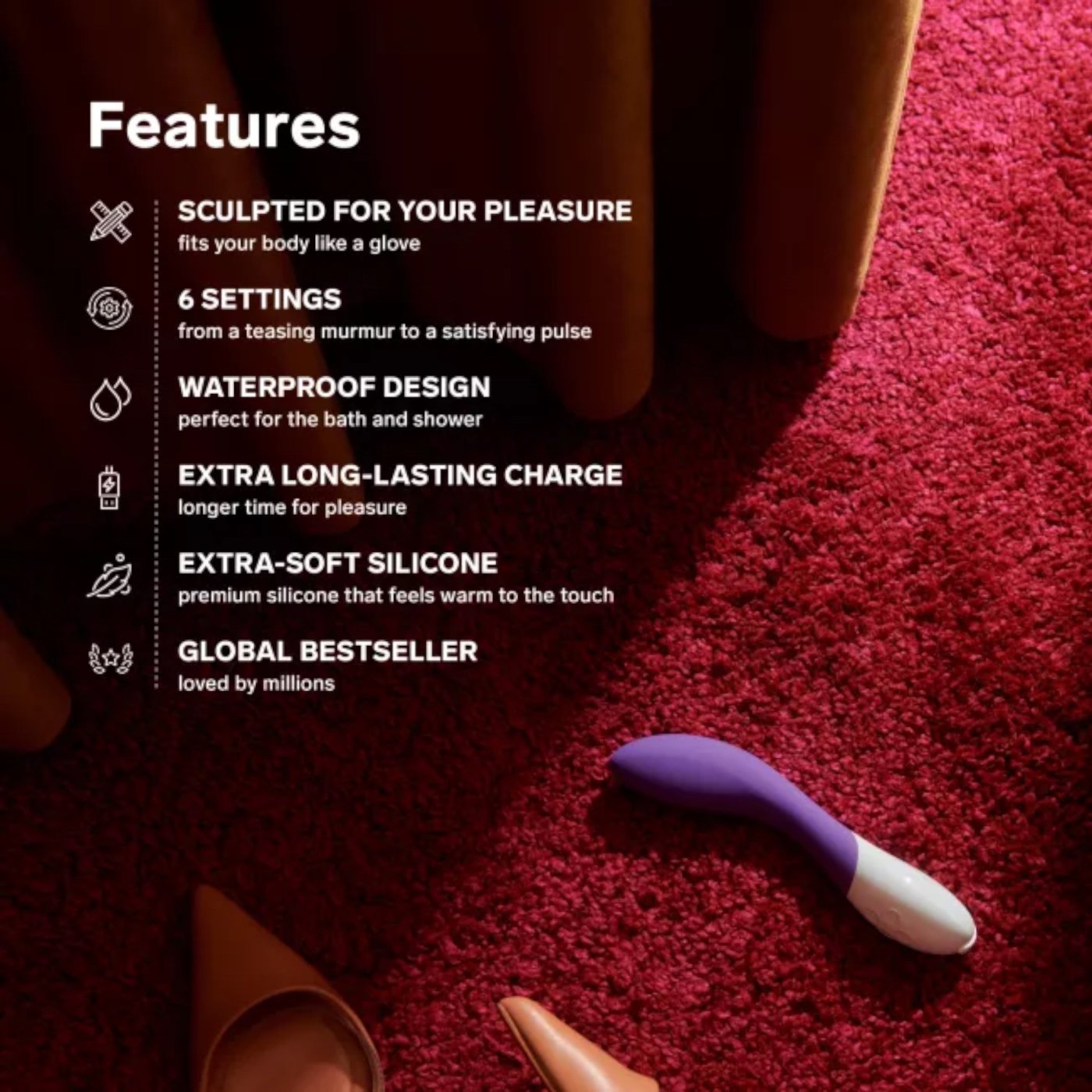 Lelo Mona 2 Rechargeable G-Spot Vibrator Purple