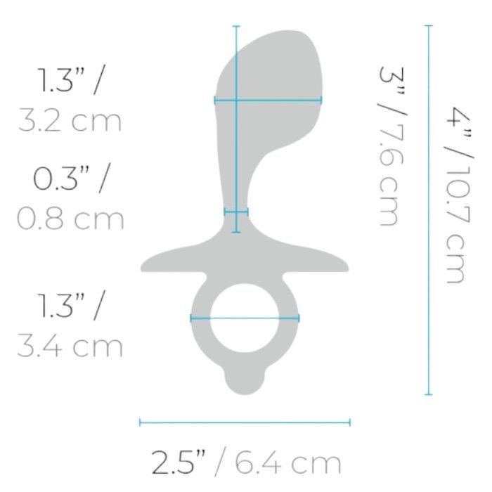 b-Vibe Bulb Silicone Prostate Plug 3 Inch