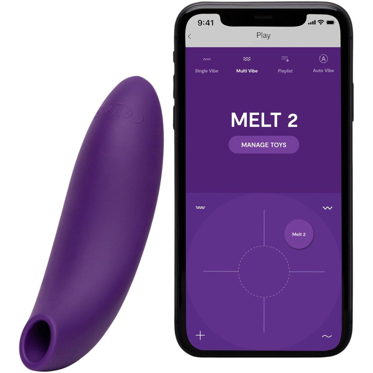 We-Vibe Melt 2 App Controlled Rechargeable Clitoral Vibrator Purple