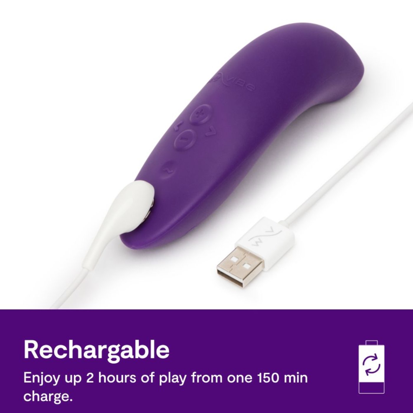 We-Vibe Melt 2 App Controlled Rechargeable Clitoral Vibrator Purple