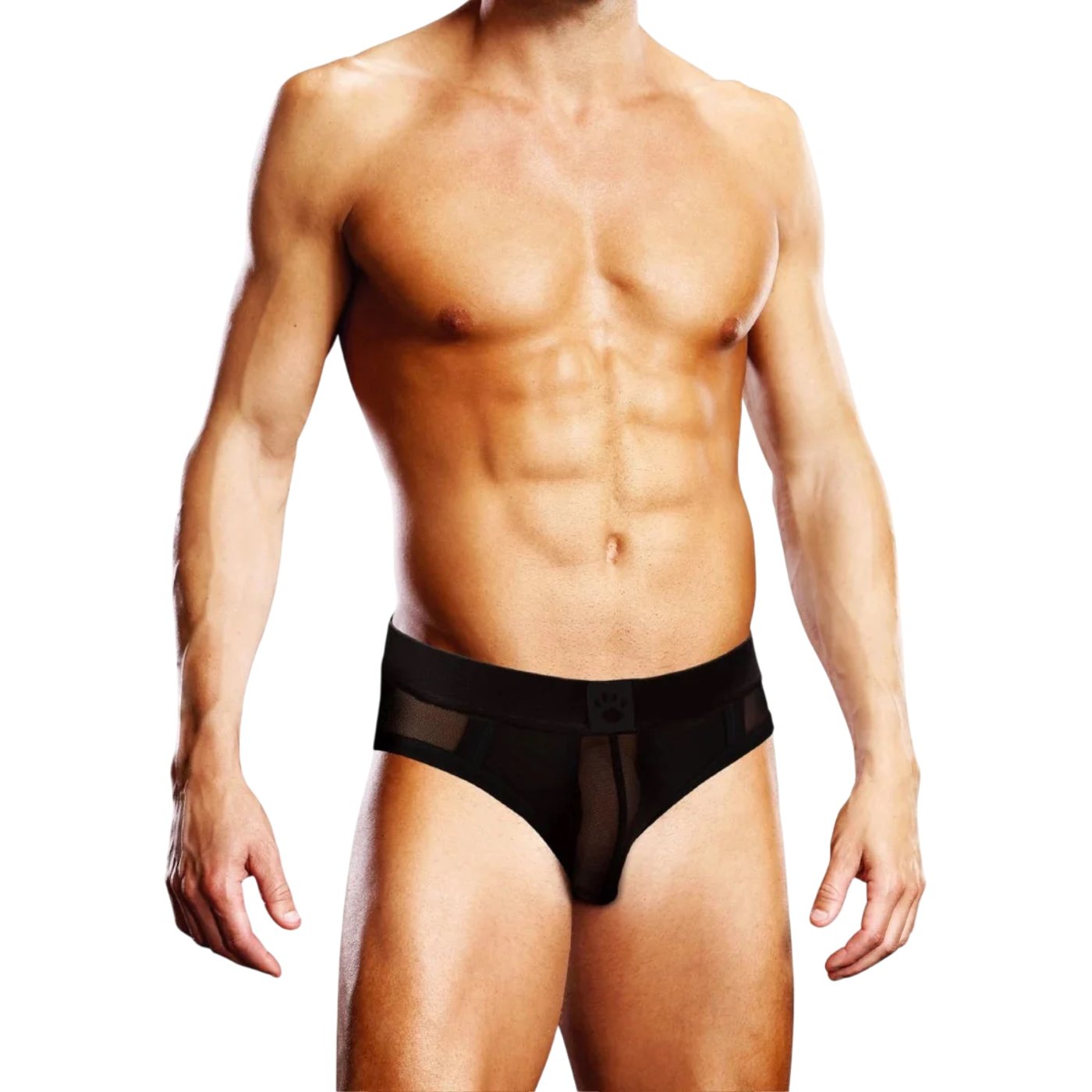 Prowler Mesh See-Through Backless Brief Black