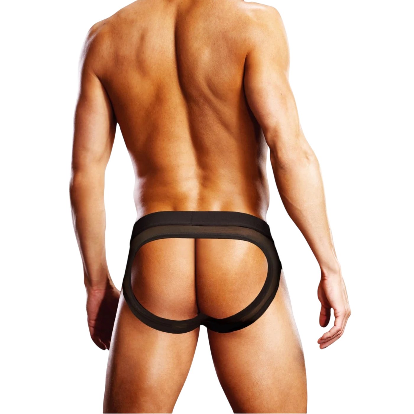 Prowler Mesh See-Through Backless Brief Black