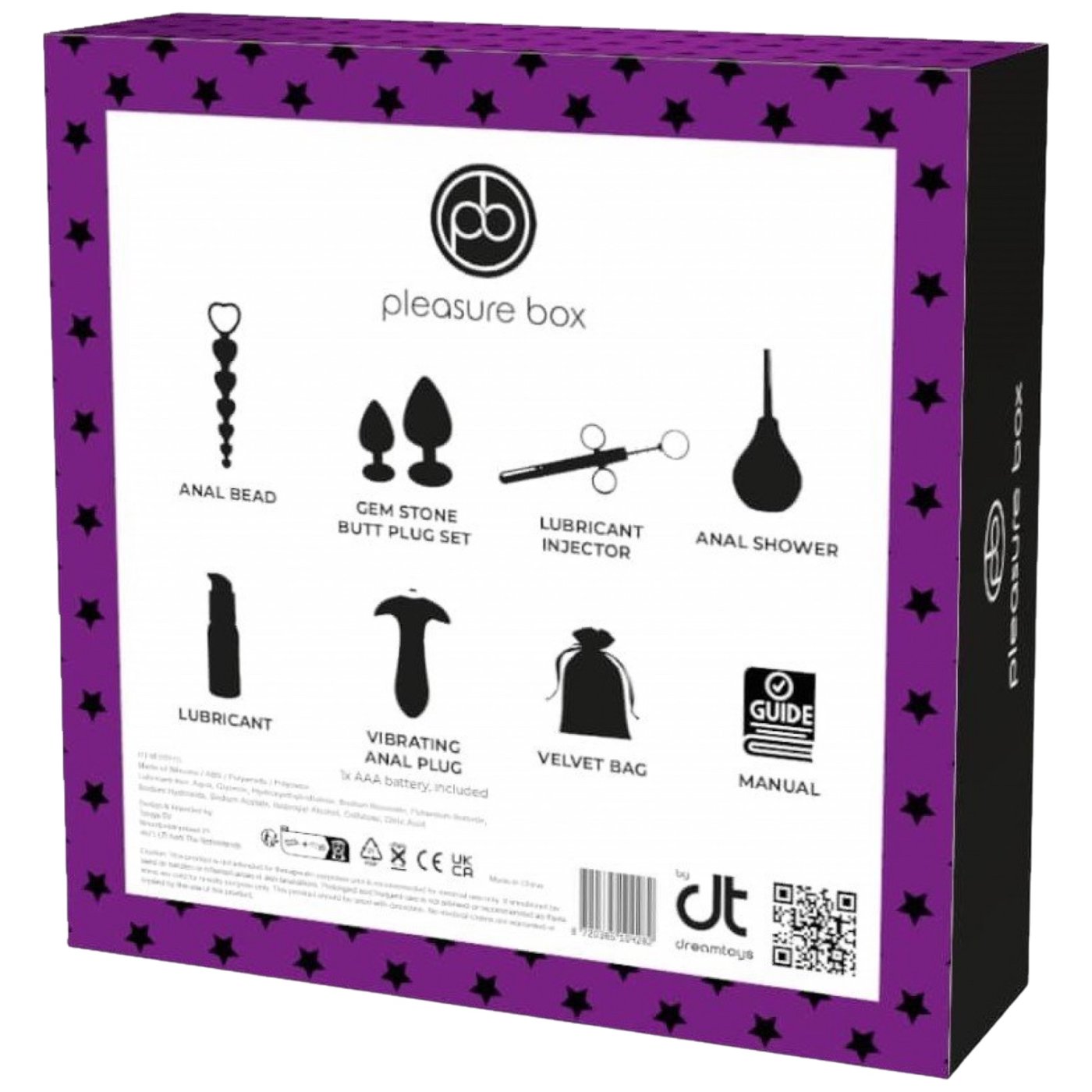 Dreamtoys Pleasure Box Lets Go Anal For Anal Lovers Set (8 Piece)
