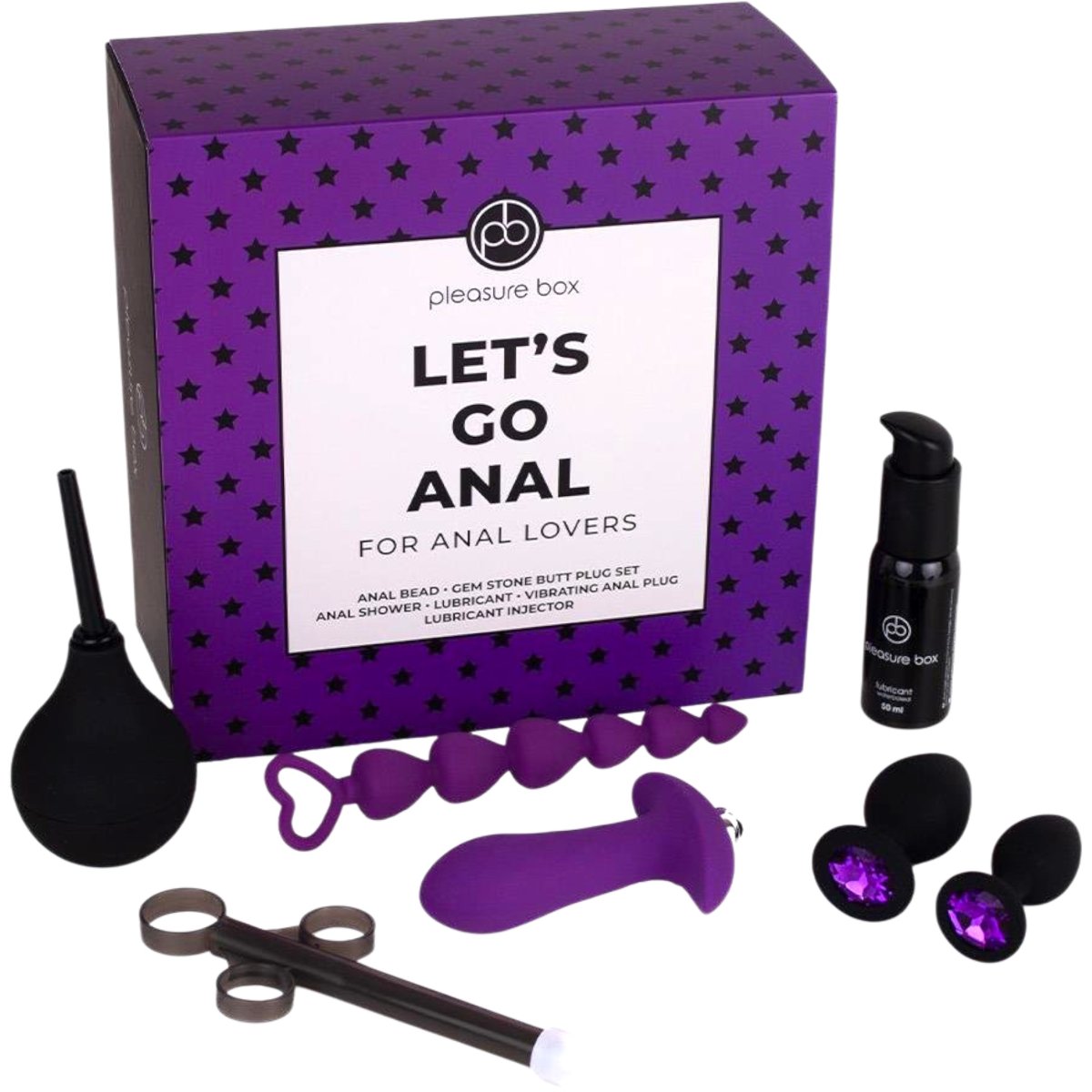 Dreamtoys Pleasure Box Lets Go Anal For Anal Lovers Set (8 Piece)