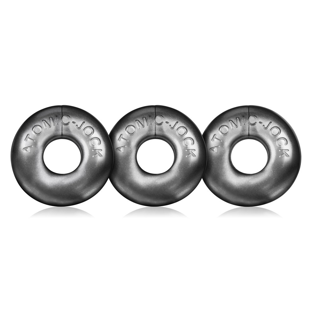 Oxballs Ringer Stretchy Cock Ring Set Silver (3 Pack)