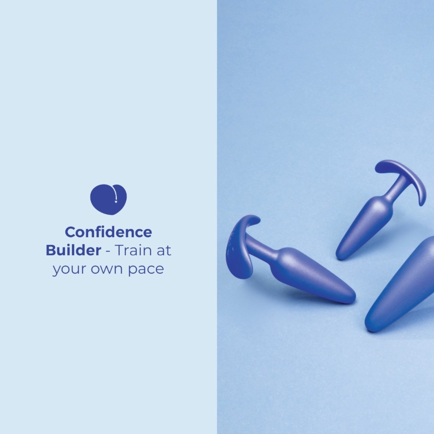 b-Vibe Butties Beginner Booty Bundle Silicone Anal Training Butt Plug Set (3 Piece)