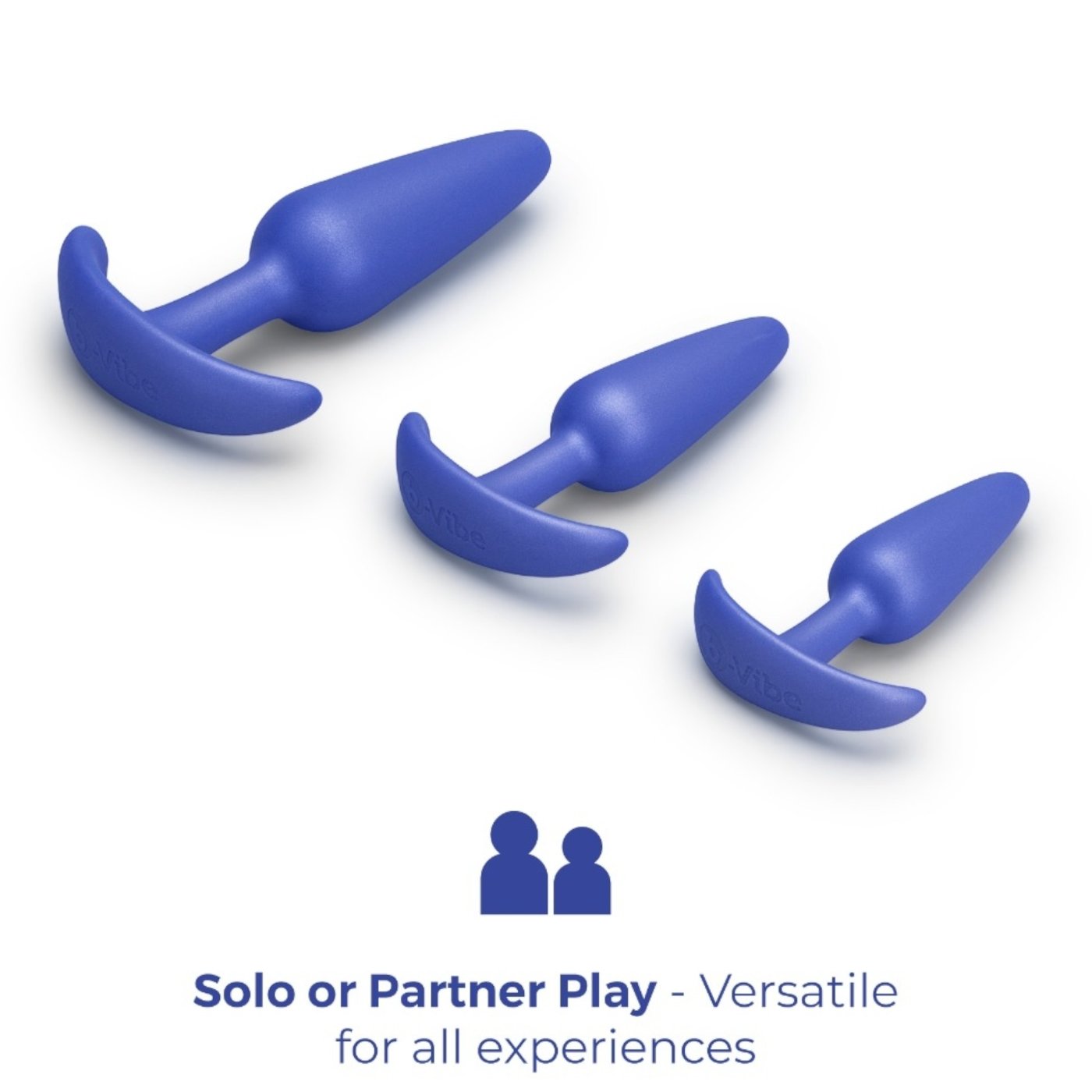 b-Vibe Butties Beginner Booty Bundle Silicone Anal Training Butt Plug Set (3 Piece)