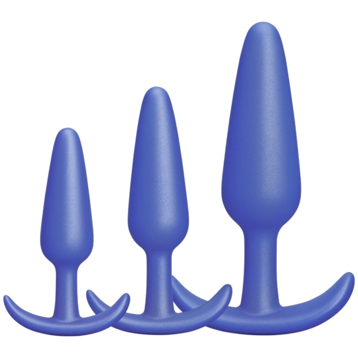 b-Vibe Butties Beginner Booty Bundle Silicone Anal Training Butt Plug Set (3 Piece)