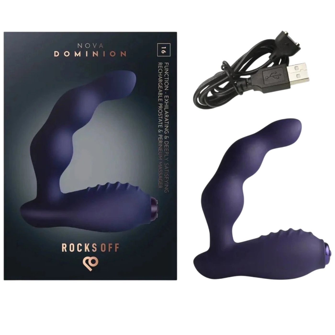 Rocks Off Nova Dominion Prostate Vibrator & Anal Butt Plug