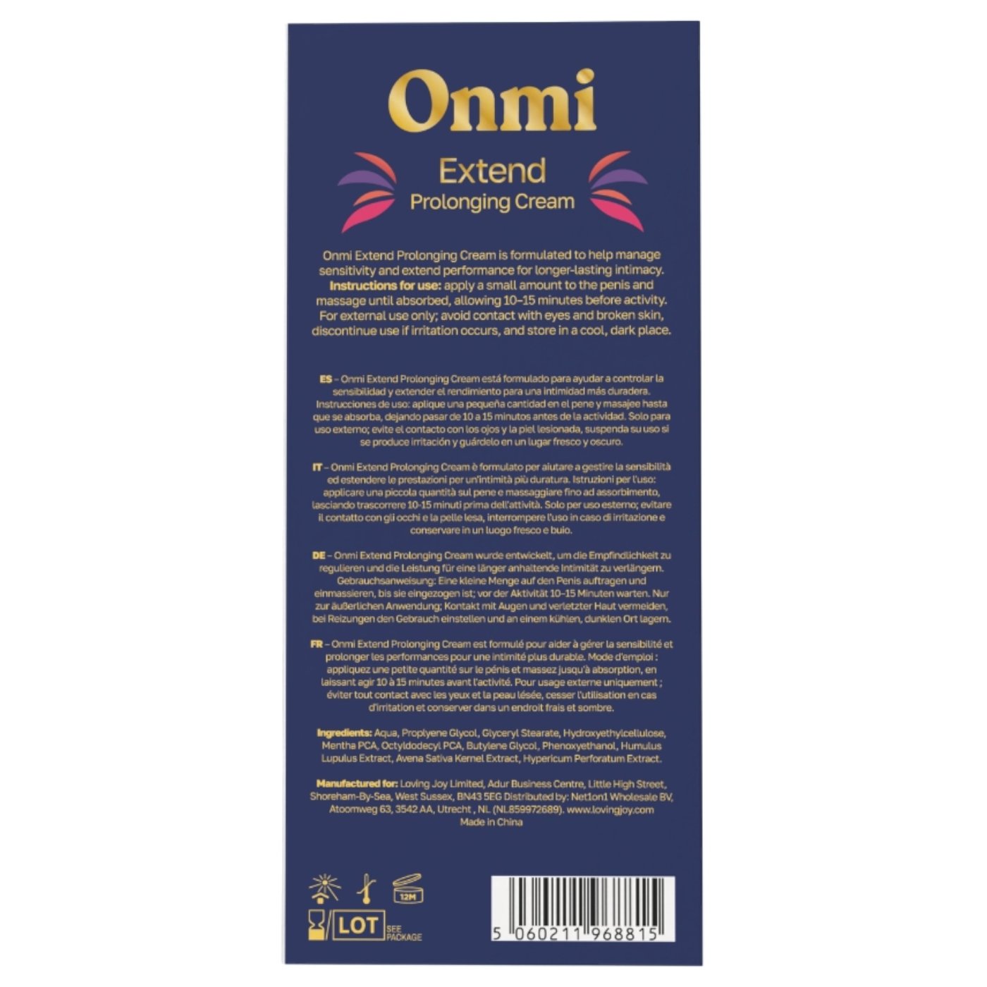 Onmi Extend Delay Cream for Men 30ml