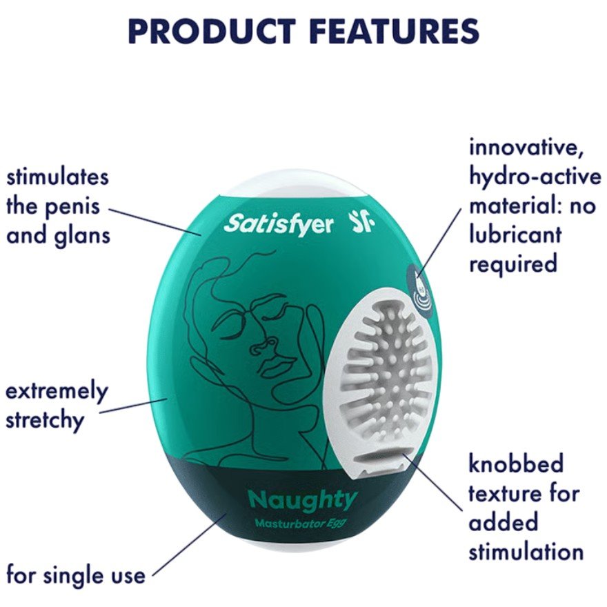 Satisfyer Noughty 3-Piece Masturbator Egg Set