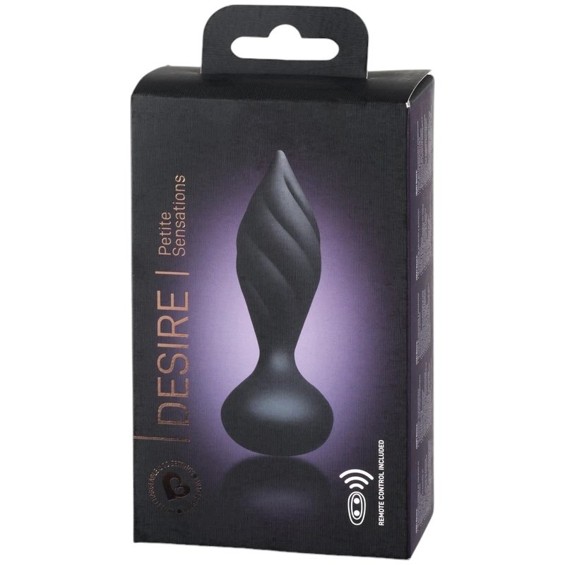 Rocks Off Petite Sensations Desire Remote Control Butt Plug Black