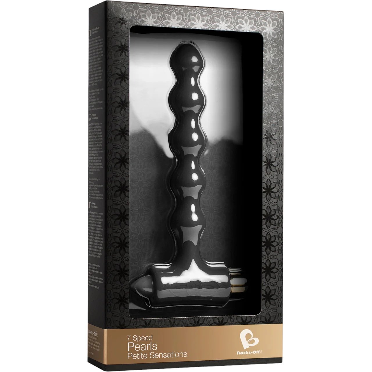 Rocks Off Petite Sensations Pearls Vibrating Anal Beads Black