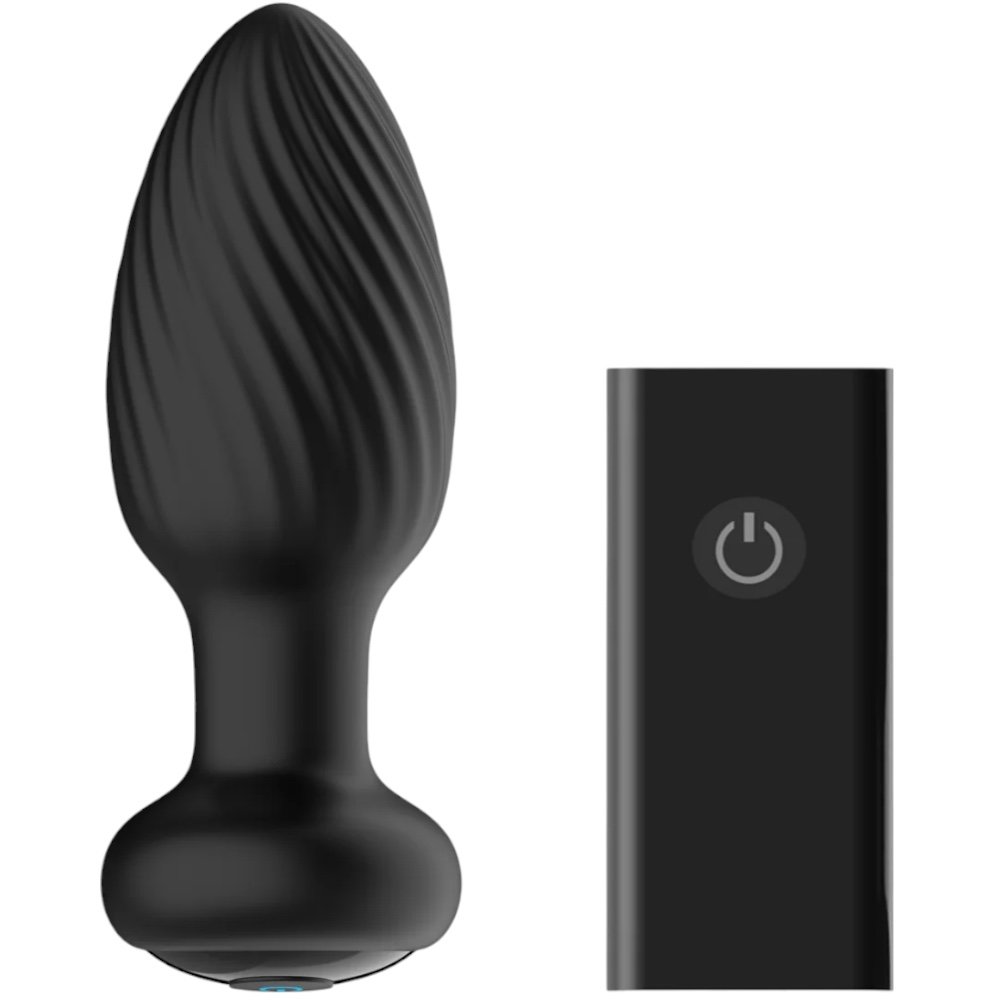Nexus Tornado Small Remote-Controlled Rotating and Vibrating Butt Plug 3 Inch