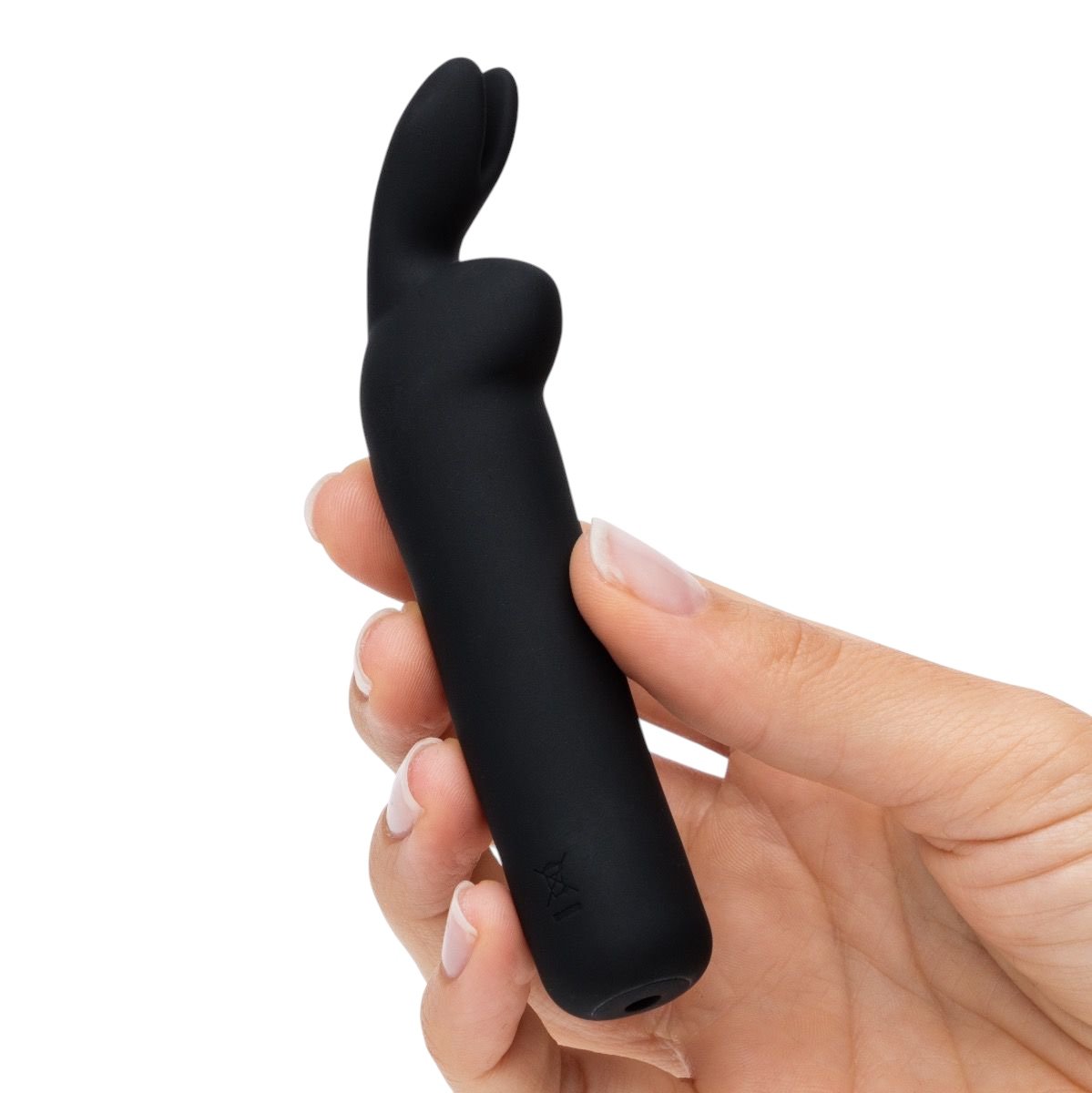 Happy Rabbit Rechargeable Rabbit Ears Bullet Vibrator Black