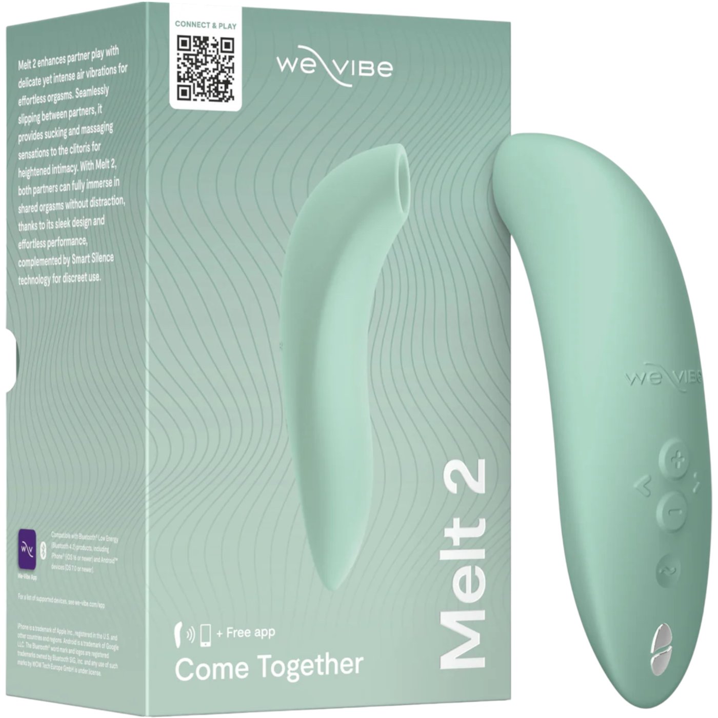 We-Vibe Melt 2 App Controlled Rechargeable Clitoral Vibrator Sage