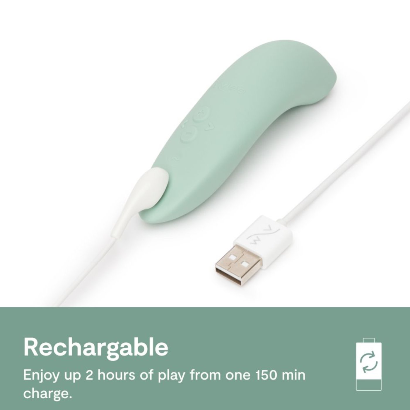 We-Vibe Melt 2 App Controlled Rechargeable Clitoral Vibrator Sage