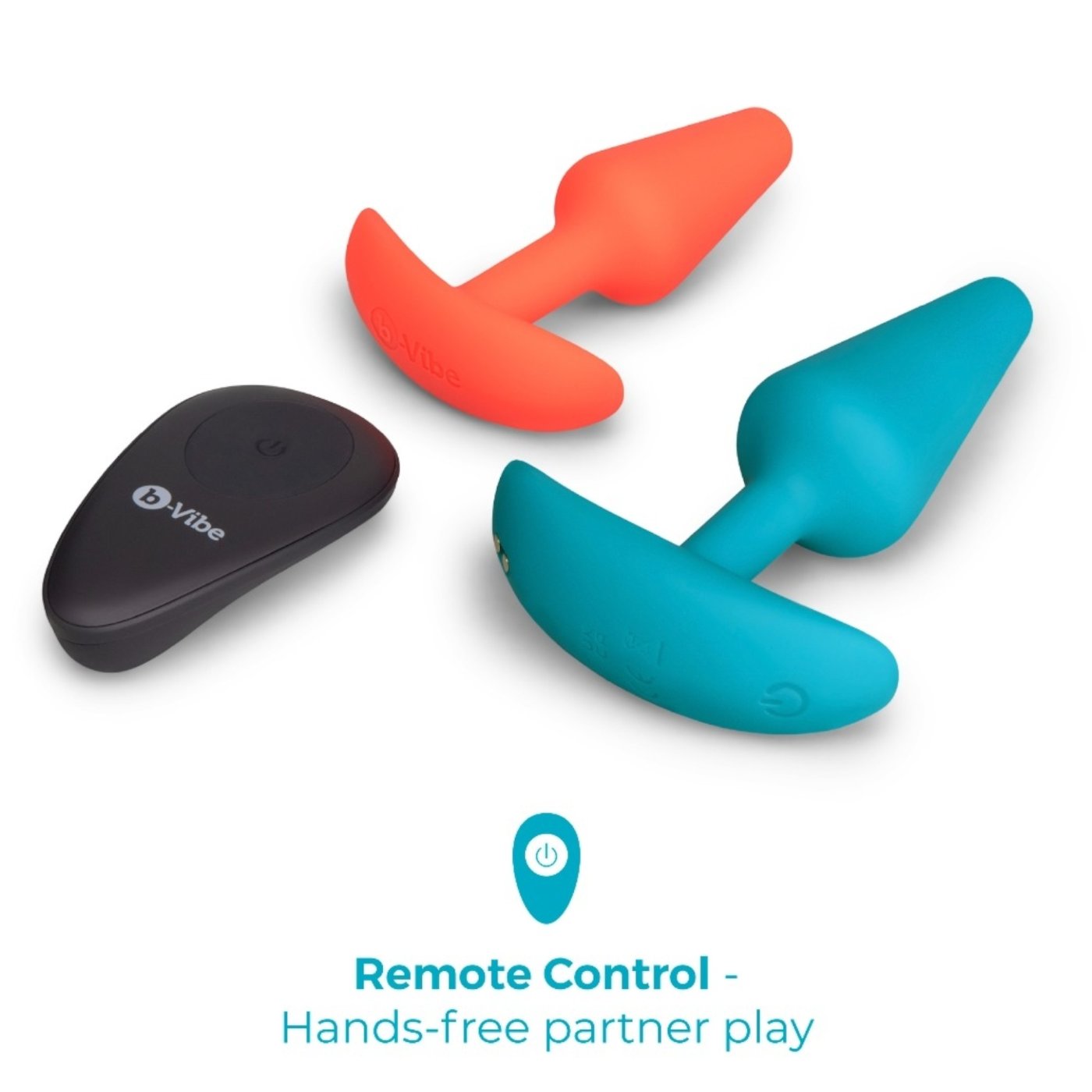 b-Vibe Butties Anal Training Bundle Remote Control Butt Plug Set (2 Piece)