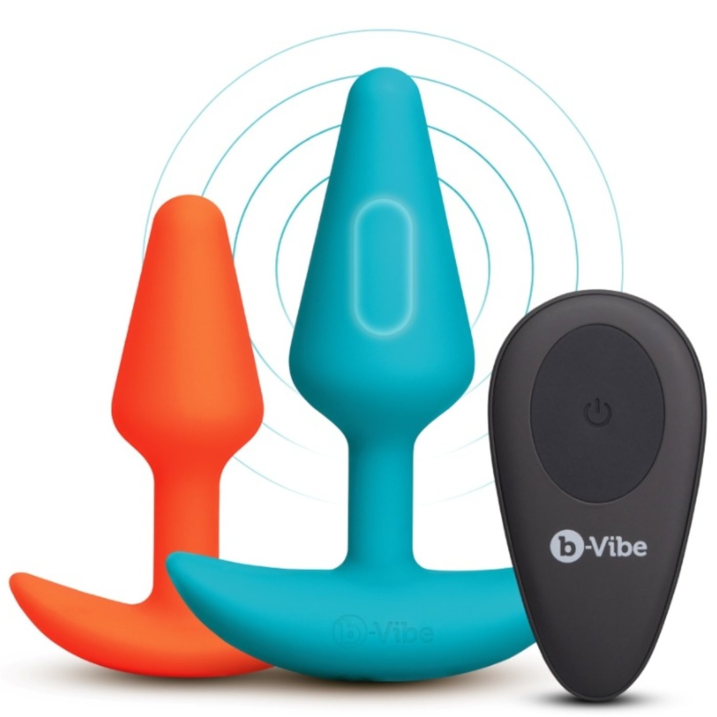 b-Vibe Butties Anal Training Bundle Remote Control Butt Plug Set (2 Piece)