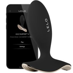 LELO Surfer 2 Unisex App Controlled Vibrating Butt Plug (Black)