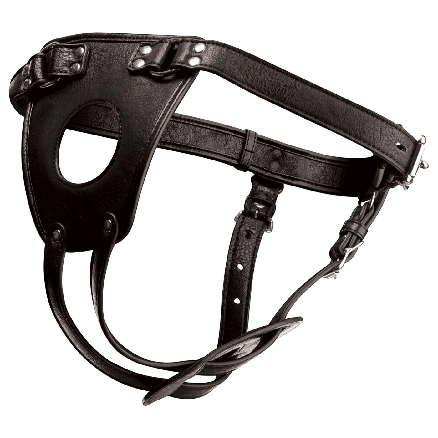 Master Series Ass Holster Anal Plug Harness Black