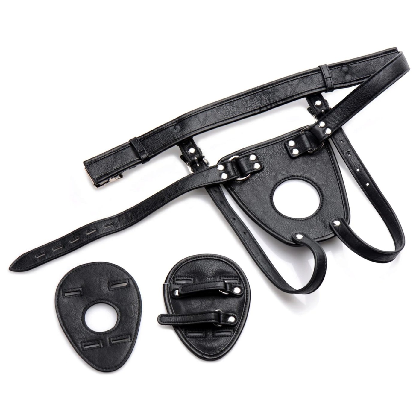 Master Series Ass Holster Anal Plug Harness Black