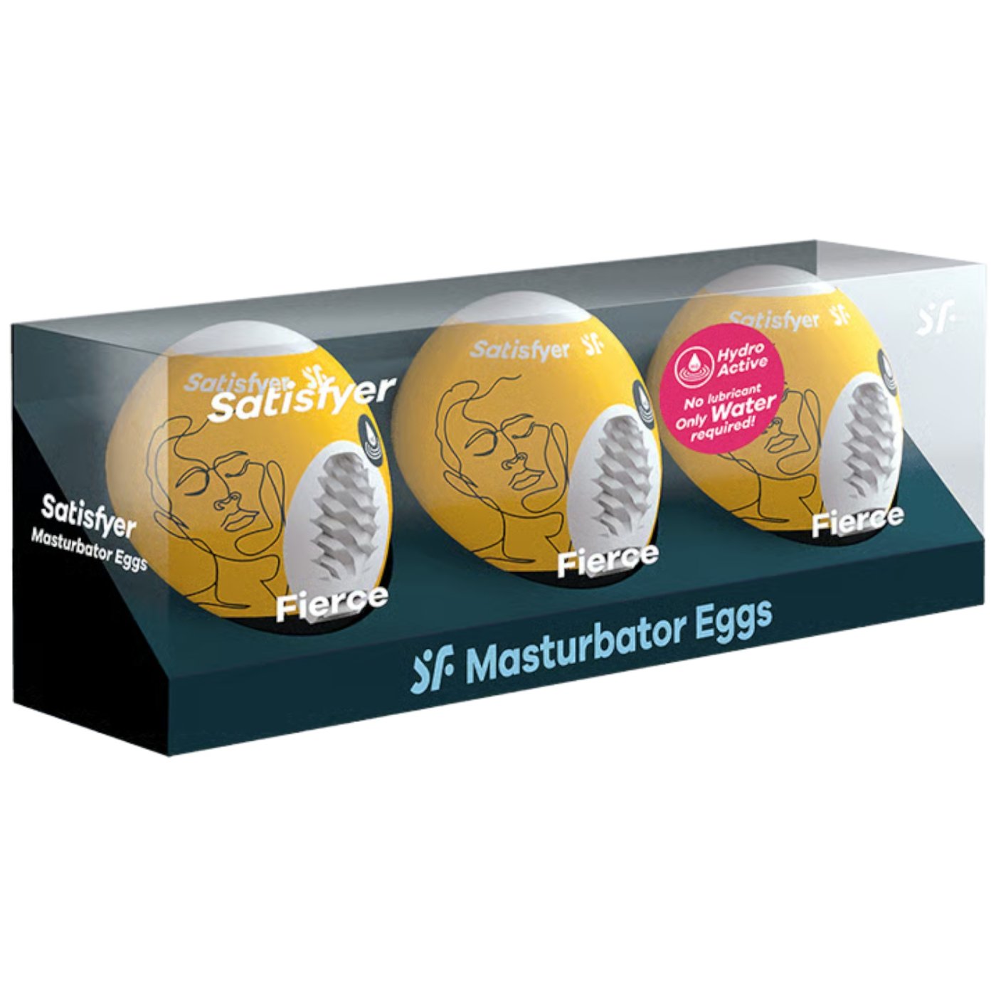 Satisfyer Fierce 3-Piece Male Masturbator Egg Set