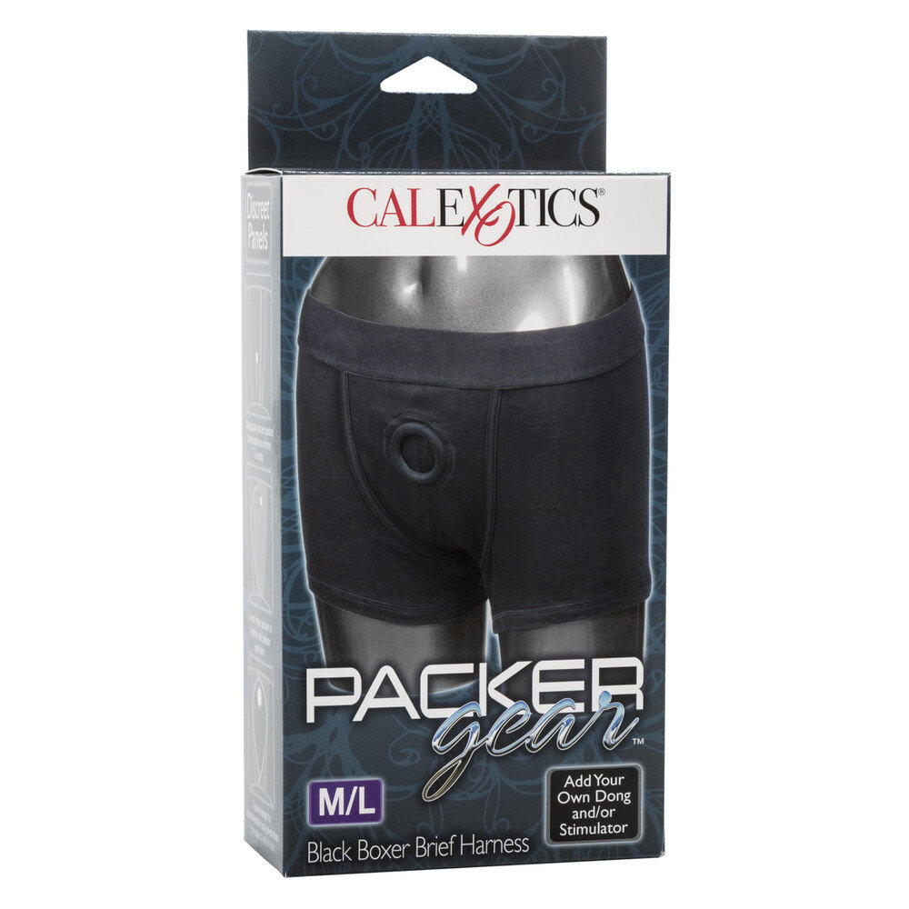 CalExotics Packer Gear Boxer Harness Black M/L