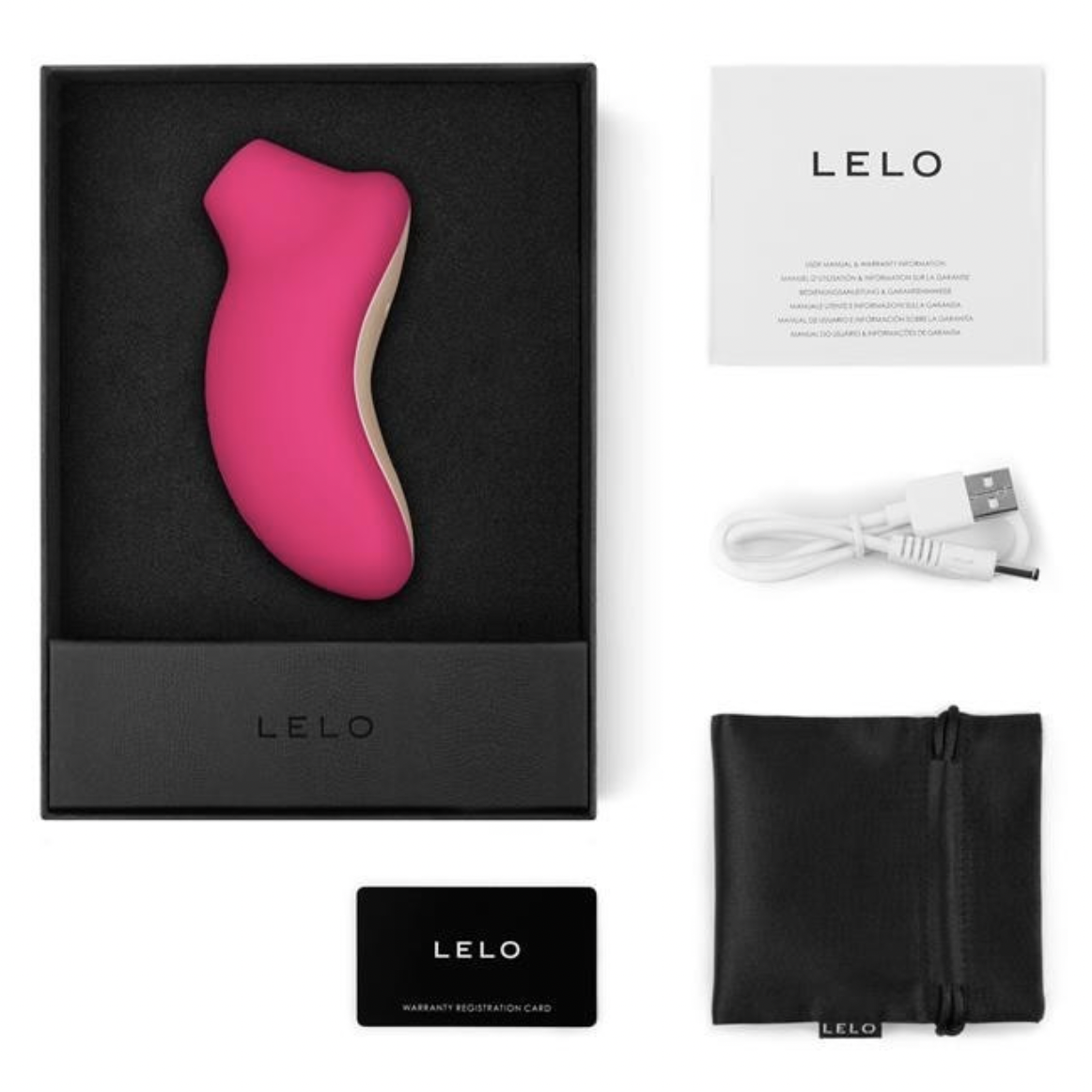 LELO Sona Cruise Clitoral Vibrator Cerise