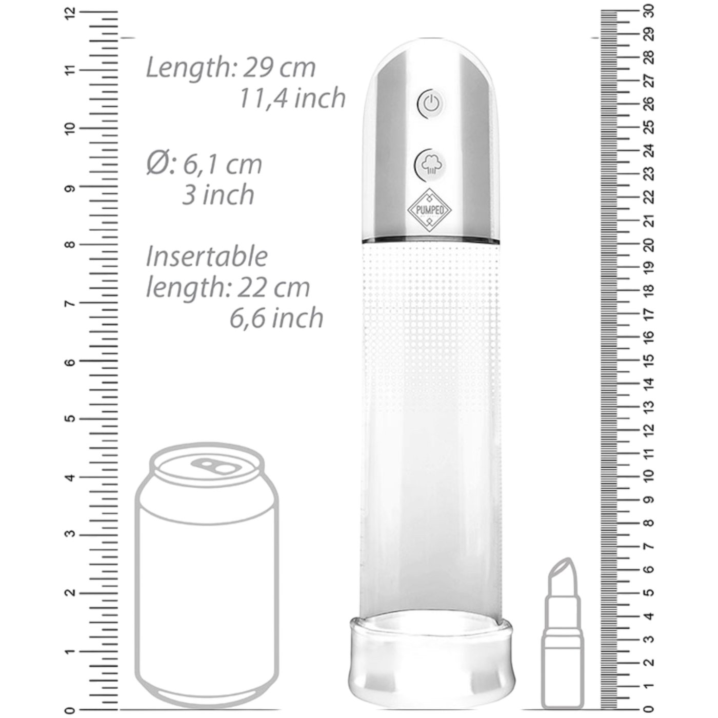 Shots Toys Automatic Rechargeable Luv Pump Clear
