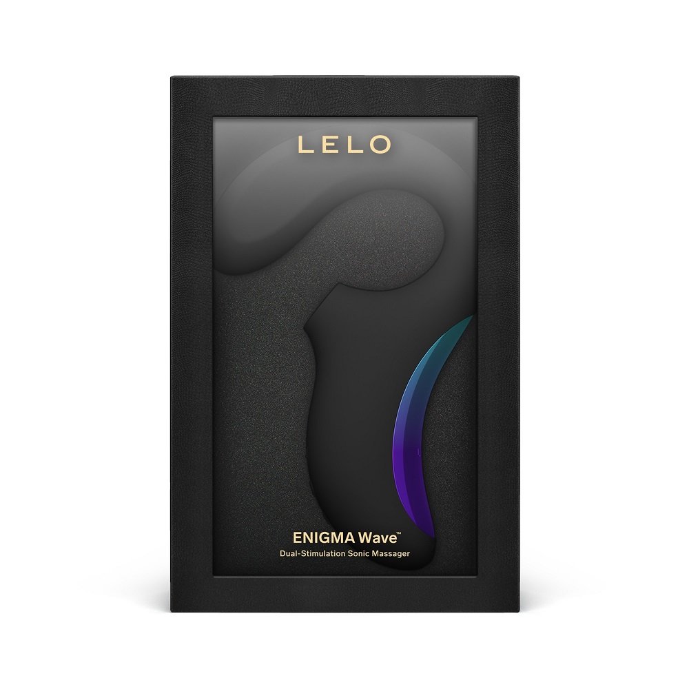 Lelo Enigma Wave Rechargeable G-Spot and Clitoral Vibrator Black