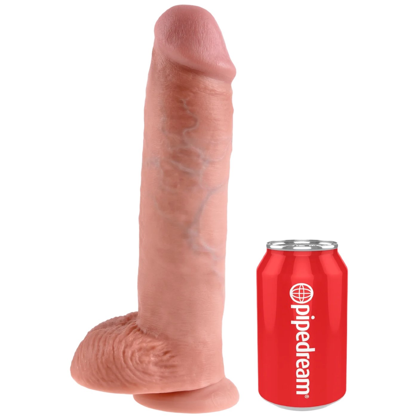 King Cock Girthy Ultra Realistic Suction Cup Dildo 11 Inch